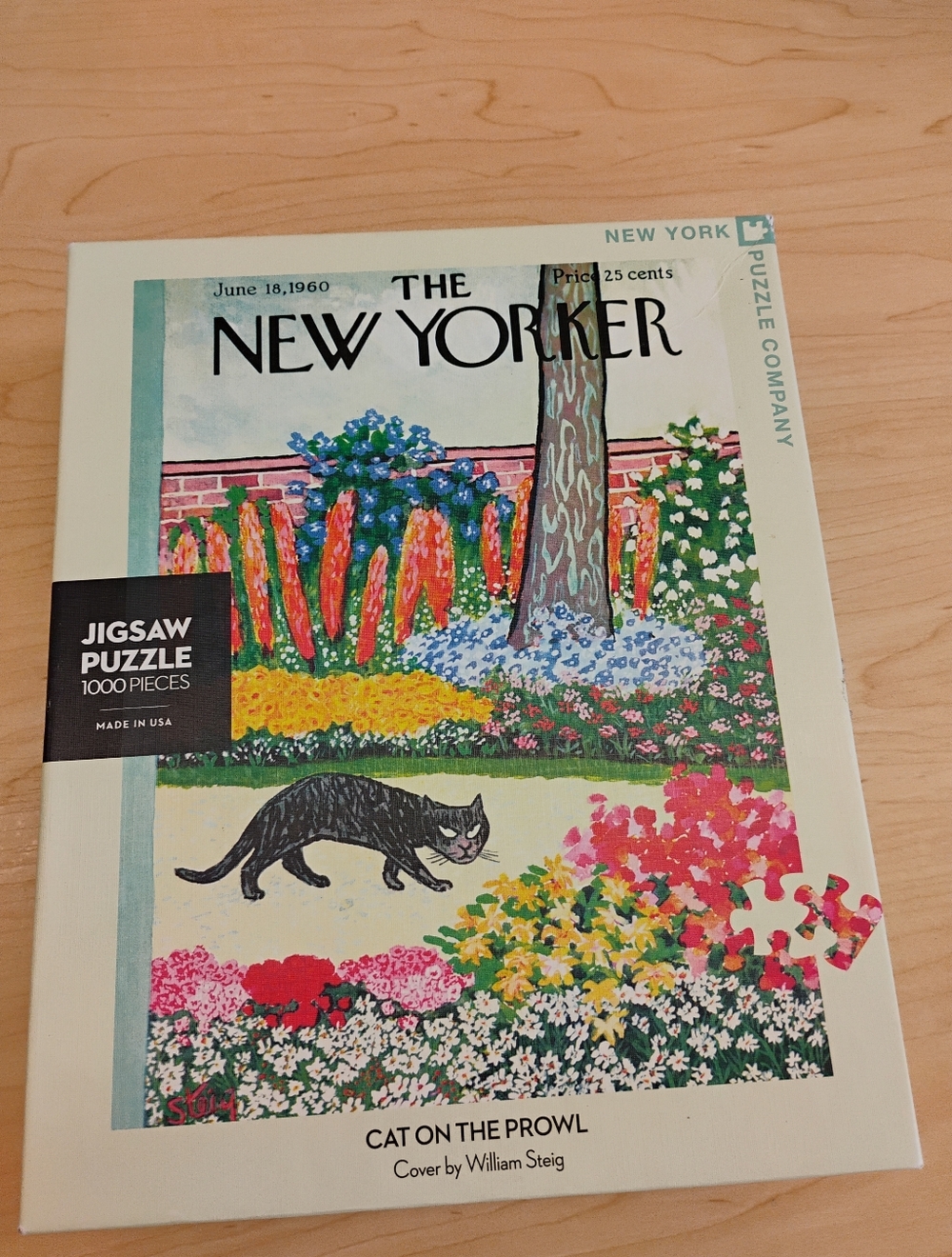 The New Yorker 'Cat on the Prowl' 1000-Piece Jigsaw Puzzle - Multicolor - Picture 7 of 15